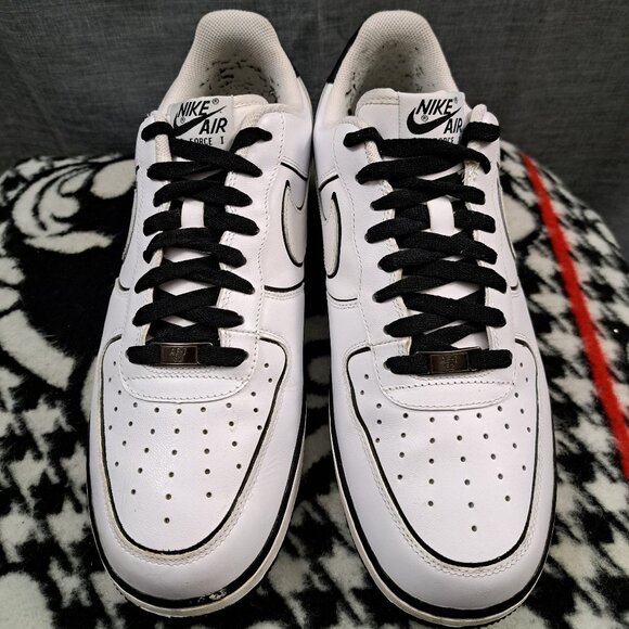 %Nike Air Force 1 07 White Black Tuxedo (2010) Shoes Sz 11 Men A 14 main image 10